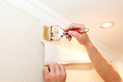 Pose de papier peint à Vouvray-sur-Huisne — revêtements muraux et toiles de verre
